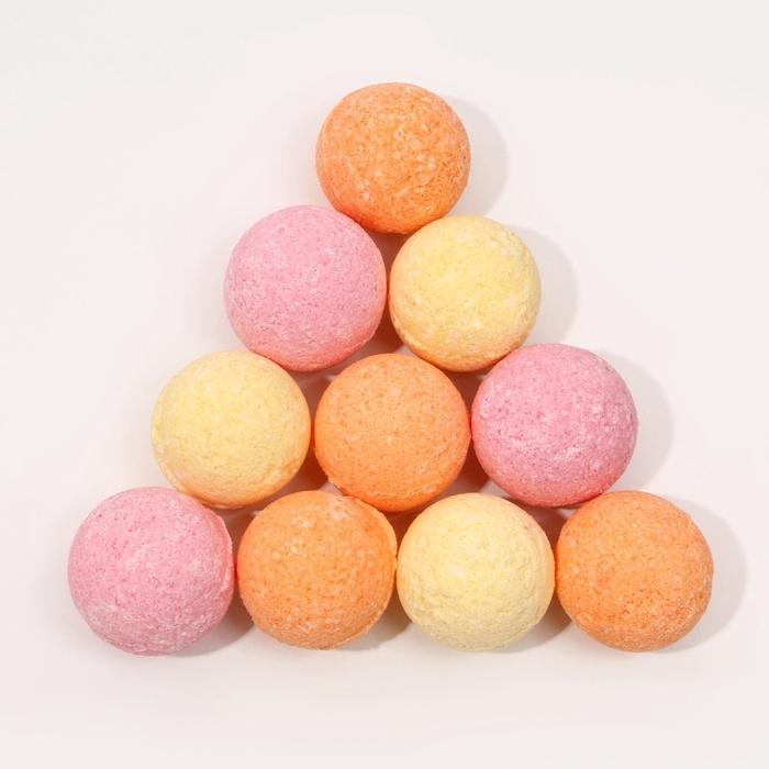 Подарочный набор косметики, бомбочки для ванны, 10 х 10 г, Новый Год