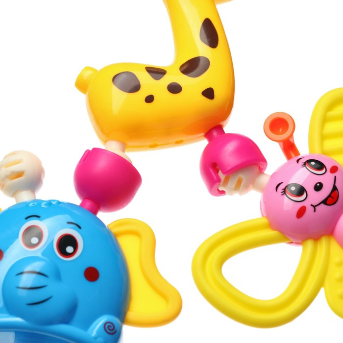 Набор погремушек «Собери меня», 8 шт., яркие цвета, Крошка Я Набор погремушек «Собери меня», 8 шт., яркие цвета, Крошка Я