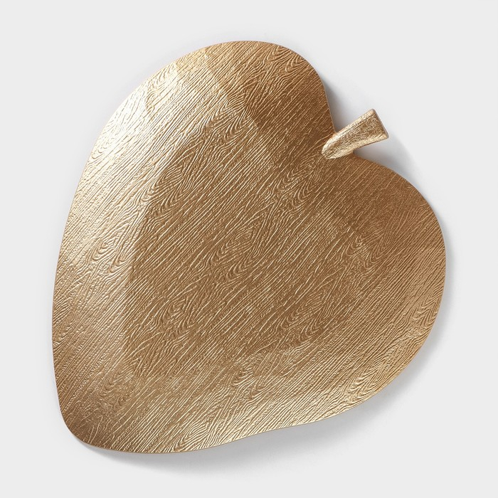 Блюдо для фруктов Доляна «Золотой лист», 31×27,5 см, цвет золотой Блюдо для фруктов Доляна «Золотой лист», 31×27,5 см, цвет золотой