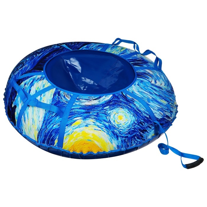 Тюбинг-ватрушка Winter Star «Звёздная ночь», LED-подсветка, диаметр чехла 120 см Тюбинг-ватрушка Winter Star «Звёздная ночь», LED-подсветка, диаметр чехла 120 см
