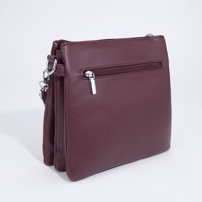 Сумка кросс-боди на молнии, цвет бордовый Сумка кросс-боди на молнии, цвет бордовый