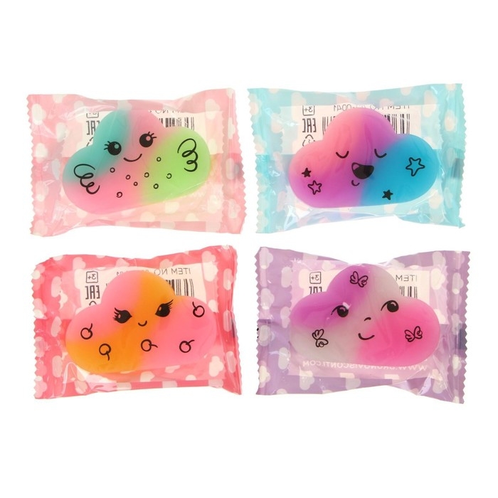 Ластик HappyGraphix, Ластик HappyGraphix, "Радужные облачка", МИКС