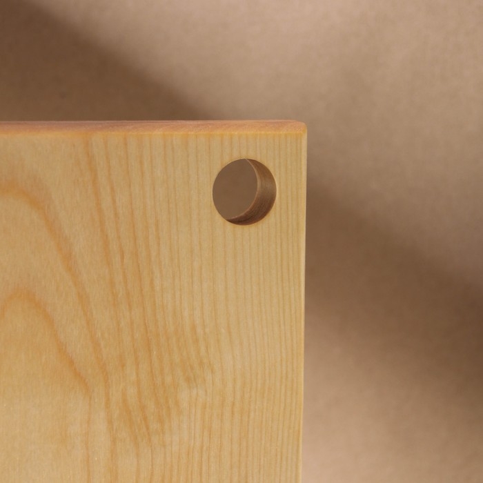 Доска разделочная с отверстием Adelica, 26×16×2 см, покрыта маслом, цельная берёза Доска разделочная с отверстием Adelica, 26×16×2 см, покрыта маслом, цельная берёза