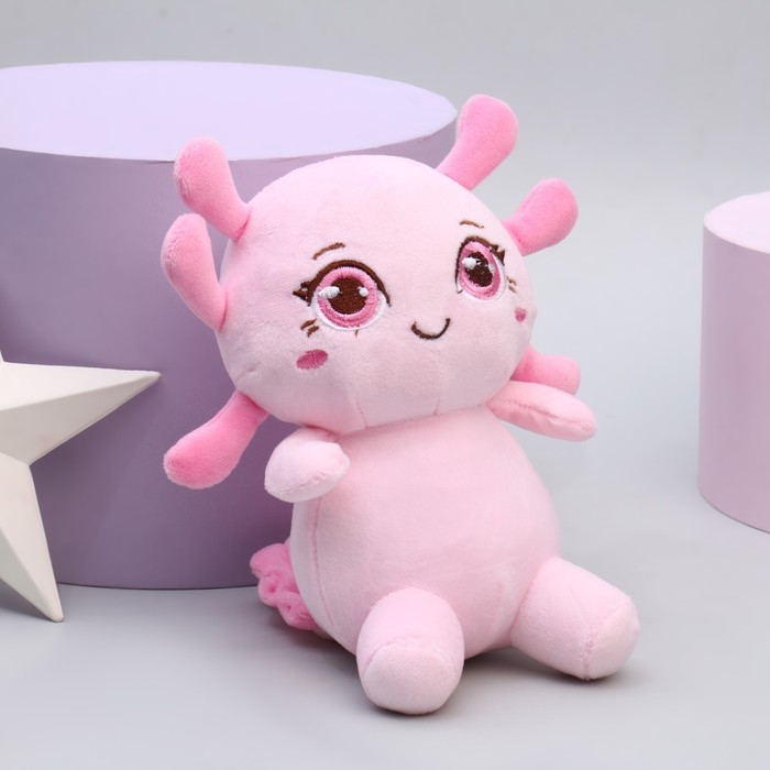 Мягкая игрушка «Аксолотль», цвет розовый, 19 см Мягкая игрушка «Аксолотль», цвет розовый, 19 см