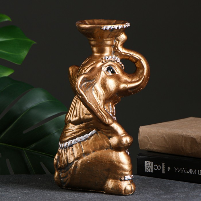 Копилка - подсвечник Копилка - подсвечник "Слон" бронза, 18,5х15х26см