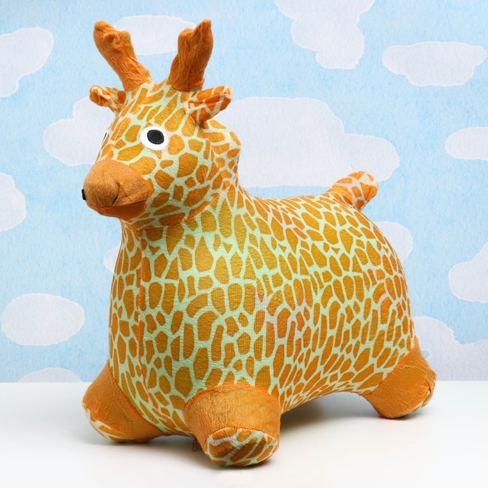 Игрушка - прыгун детская Игрушка - прыгун детская "Олень" резиновая надувная, 50х27см, в чехле, коричневый