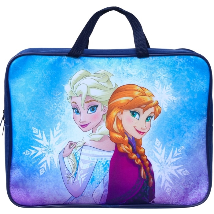 Папка с ручками текстильная А4, 350х270х100 мм, Холодное сердце Папка с ручками текстильная А4, 350х270х100 мм, Холодное сердце