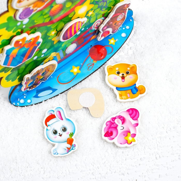 Новогодняя головоломка с липучками &laquo;Новый год! Наряди ёлочку&raquo;