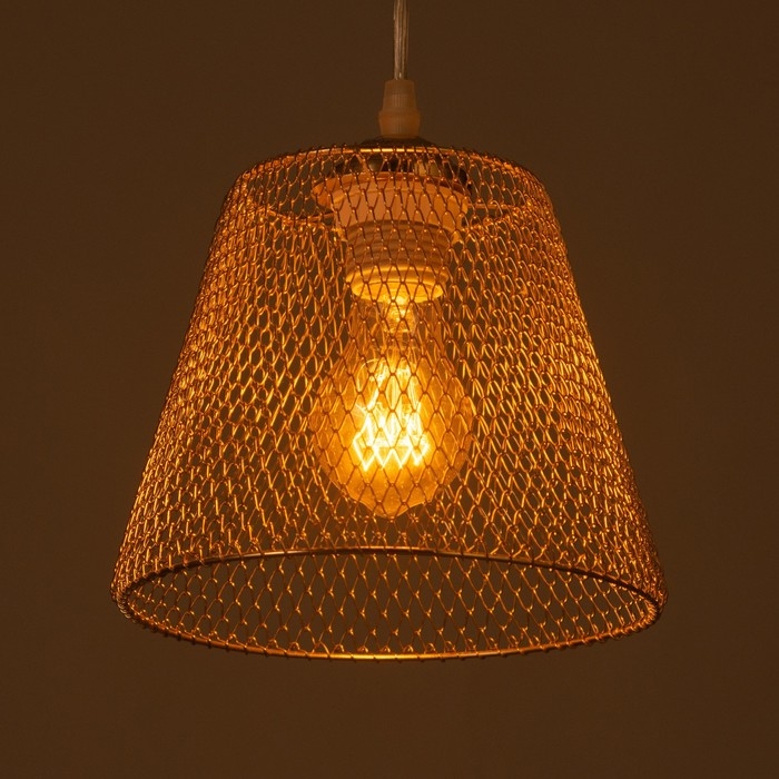 Светильник Светильник "Бенни" 1х40Вт Е27 Золото 20х20х80(20)см