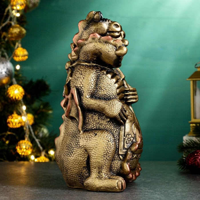 Копилка  Копилка "Змей Горыныч" золото, 19х16см