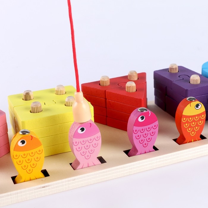 Пирамидка + рыбалка 2 в 1 «Собери» 30,8 × 10,5 × 5,5 см Пирамидка + рыбалка 2 в 1 «Собери» 30,8 × 10,5 × 5,5 см