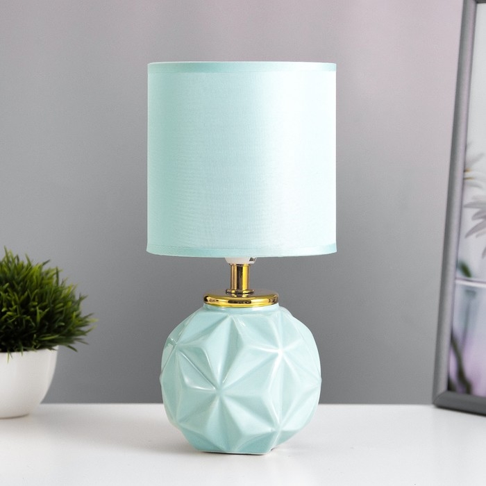 Настольная лампа Настольная лампа "Джулиус" Е14 40Вт лазурный 13х13х25 см RISALUX