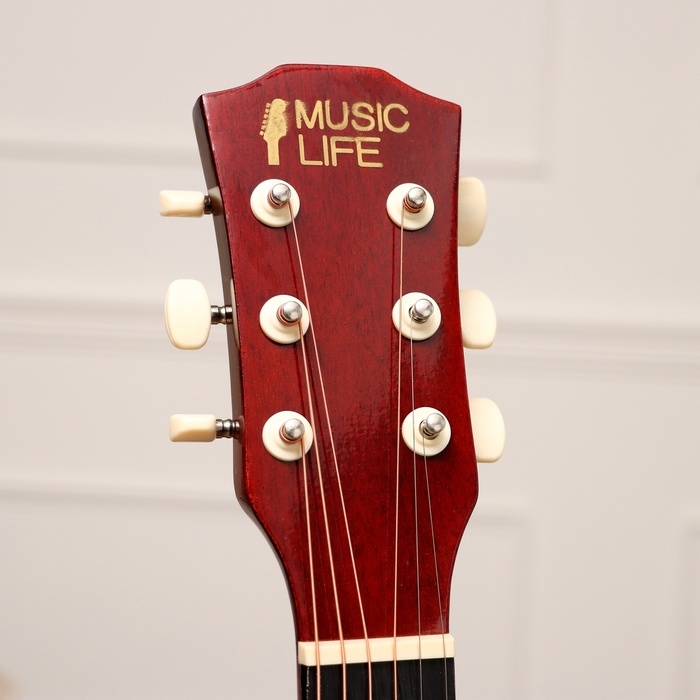 Набор гитариста Music Life ML-60A SB: гитара, чехол, струны, ремень, каподастр, тюнер