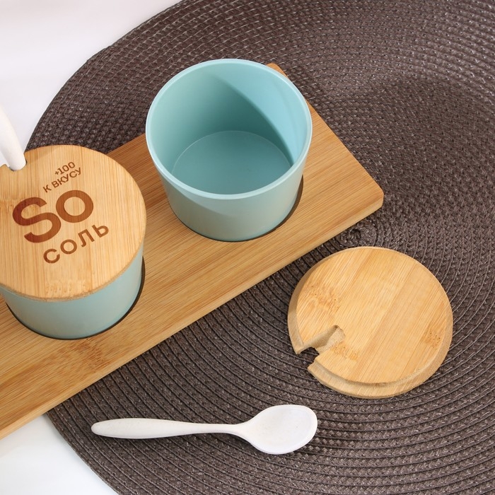 Банки керамические для хранения «+100 к вкусу», 250 мл, 3 шт