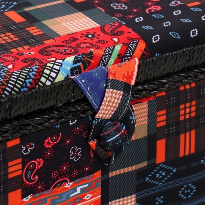 Шкатулка для рукоделия Шкатулка для рукоделия "Пэчворк. Узоры" 19х26х14,5 см