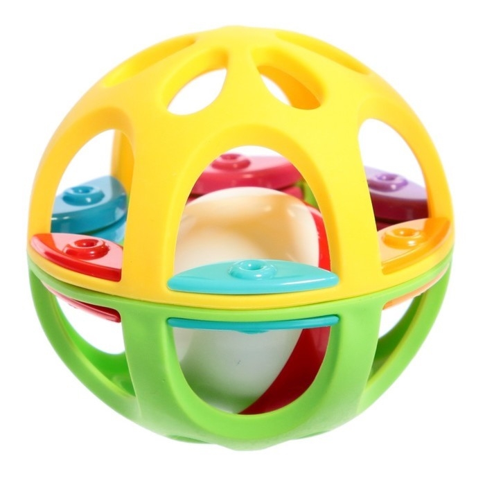 Погремушка-прорезыватель «Шарик», МИКС Погремушка-прорезыватель «Шарик», МИКС