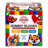 Конструктор — пластилин Gummy Blocks, разноцветные детали, МИКС