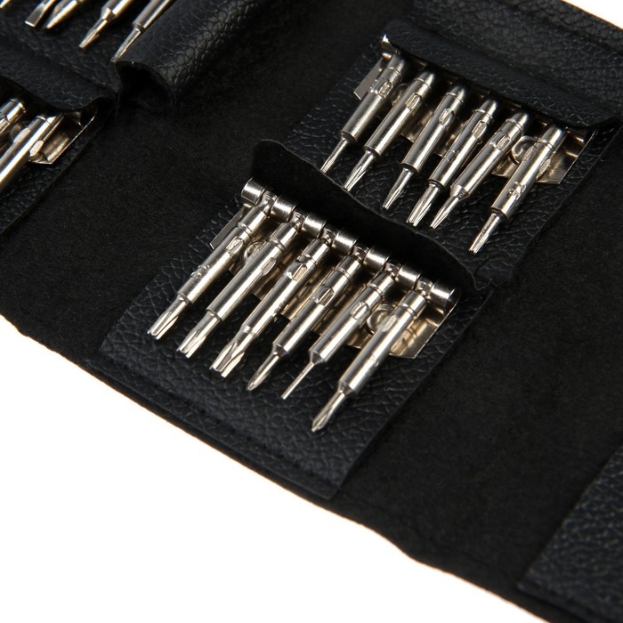 Набор для точных работ ТУНДРА, в кожаном чехле, 25 предметов Набор для точных работ ТУНДРА, в кожаном чехле, 25 предметов