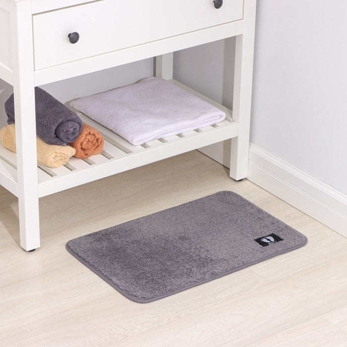 Коврик для дома Доляна «Искушение», 40×60 см, цвет серый Коврик для дома Доляна «Искушение», 40×60 см, цвет серый