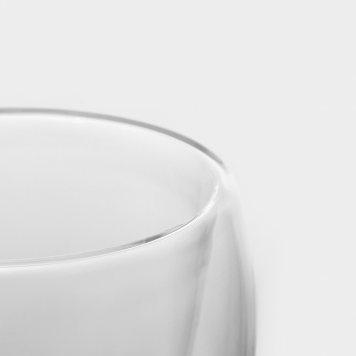 Набор стеклянных стаканов с двойными стенками Magistro, 200 мл, 8,3×8,2 см, 2 шт Набор стеклянных стаканов с двойными стенками Magistro, 200 мл, 8,3×8,2 см, 2 шт