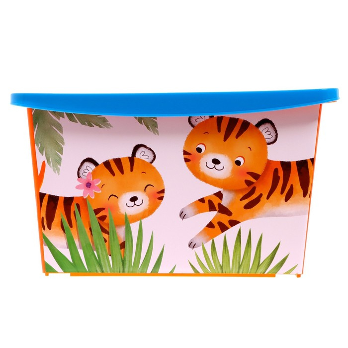 Ящик для игрушек, с крышкой, «Счастливое детство», объём 30 л Ящик для игрушек, с крышкой, «Счастливое детство», объём 30 л