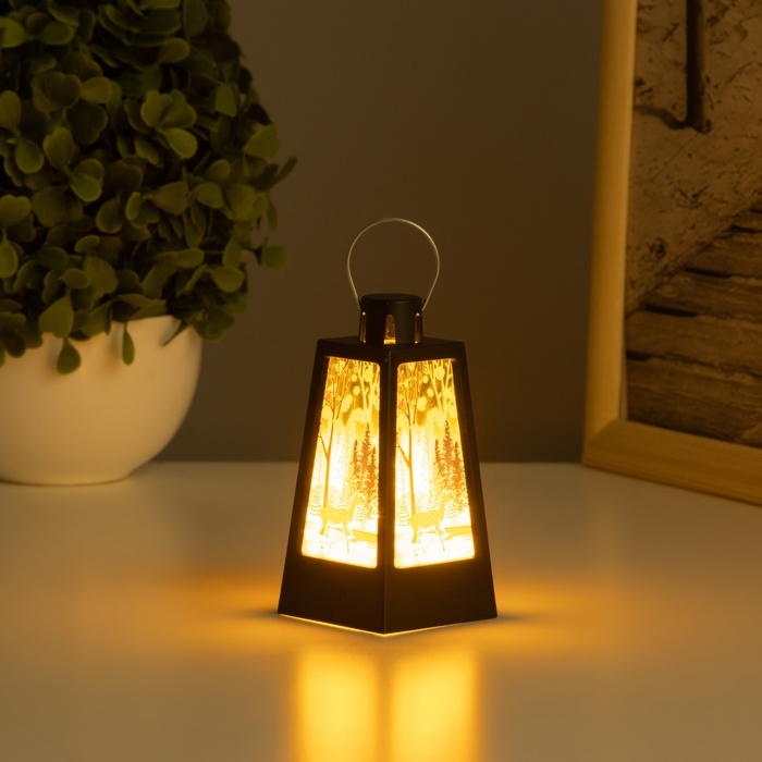 Светильник "Олененок" 3хLR1130 черный 4,4х4,4х9,4см