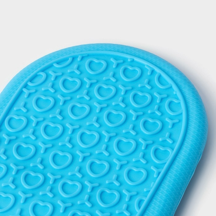 Рукавица для горячего Доляна «Профи», силикон, 22×19 см, цвет голубой Рукавица для горячего Доляна «Профи», силикон, 22×19 см, цвет голубой