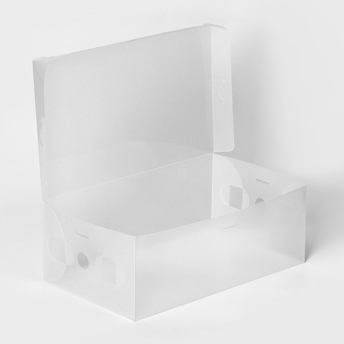 Коробка для хранения обуви с крышкой Large size, 20×33×12 см, 6 шт