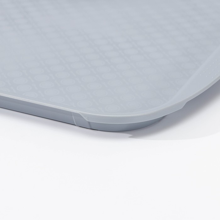 Поднос, 42×30 см, цвет серый Поднос, 42×30 см, цвет серый