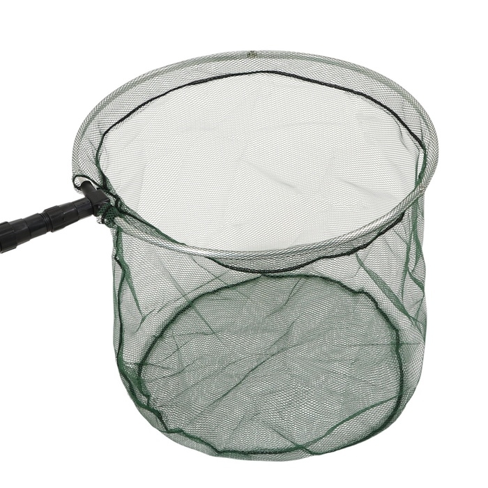 Подсачник складной телескопический П-06, усиленный, 280 см, круглый обод 50 см, капрон Подсачник складной телескопический П-06, усиленный, 280 см, круглый обод 50 см, капрон