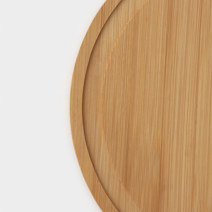 Маслёнка - сырница Доляна, d=24 см, бамбук Маслёнка - сырница Доляна, d=24 см, бамбук