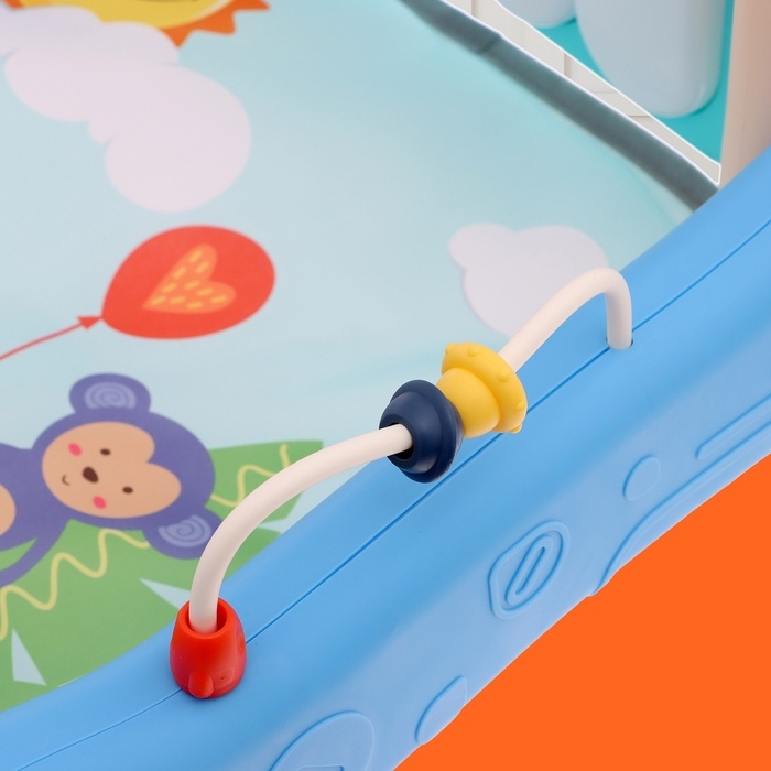 Развивающий коврик-каталка «Сафари», 2 в 1, звуковые эффекты, цвет синий Развивающий коврик-каталка «Сафари», 2 в 1, звуковые эффекты, цвет синий