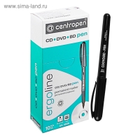 Mаркер для CD/DVD 2.5 мм Centropen 4606, линия 1 мм, цвет чёрный