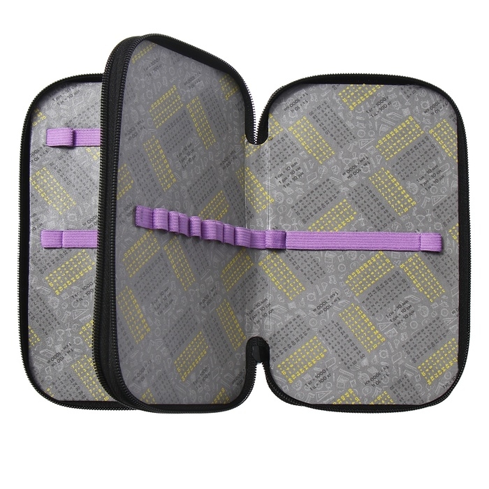 Пенал 2 секции, 125 х 205 х 40 мм, Calligrata 30П26/2 Пенал 2 секции, 125 х 205 х 40 мм, Calligrata 30П26/2 "Корея", ламинированный картон