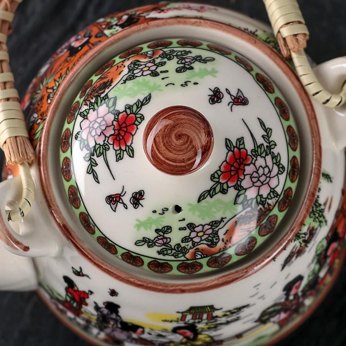 Чайник керамический заварочный с металлическим ситом «Парк», 600 мл Чайник керамический заварочный с металлическим ситом «Парк», 600 мл