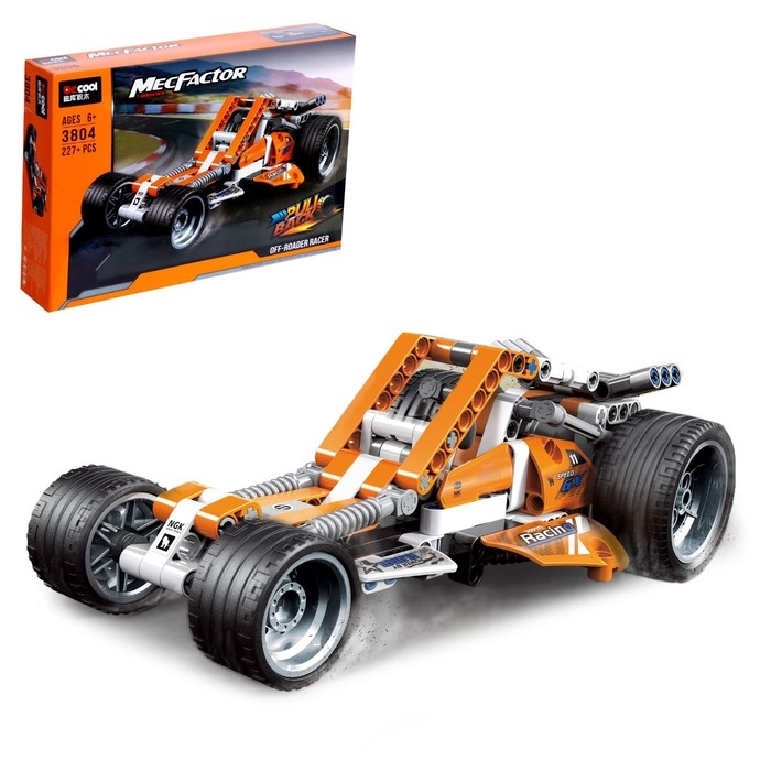 Конструктор с инерционным механизмом «Гонка», 227 деталей Конструктор с инерционным механизмом «Гонка», 227 деталей