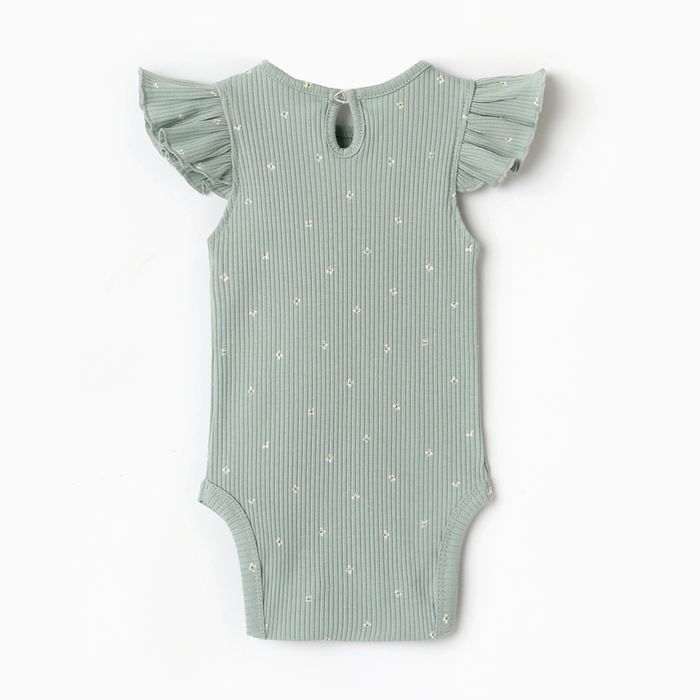 Боди с воланами Крошка Я Olives, р. 80-86, оливковый Боди с воланами Крошка Я Olives, р. 80-86, оливковый