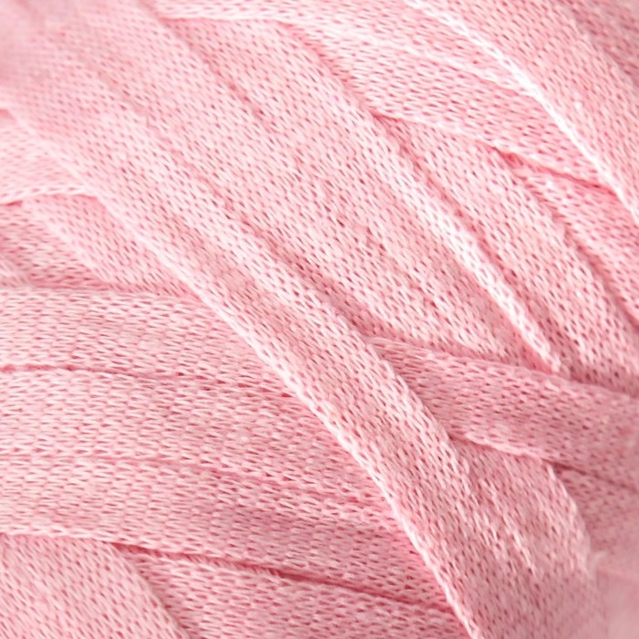 Пряжа  Пряжа "Ribbon" 40% полиэстер, 60% хлопок 125м/250гр (762 св.розовый)