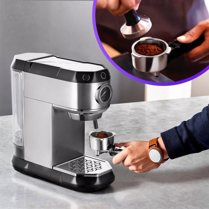 Кофеварка Kitfort КТ-7194, капельная, 1450 Вт, 1 л, чёрно-серебристая Кофеварка Kitfort КТ-7194, капельная, 1450 Вт, 1 л, чёрно-серебристая