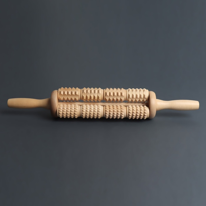 Массажёр для спины «Кукуруза», d = 6,5 × 42 см, деревянный Массажёр для спины «Кукуруза», d = 6,5 × 42 см, деревянный
