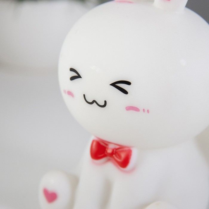 Ночник Ночник "Зайка с крылышками" LED 1Вт 3х LR44 белый 7,5х5,5х13см RISALUX