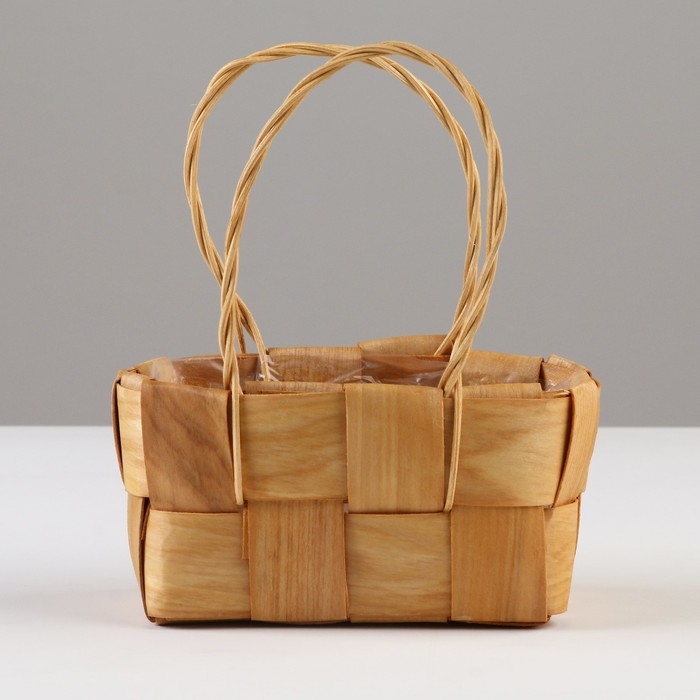 Корзина плетеная, 16 х 11 х 7/18 см, секвойя Корзина плетеная, 16 х 11 х 7/18 см, секвойя