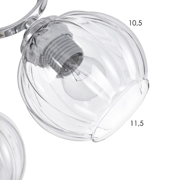 Люстра Люстра "Эшли" 5х40Вт Е27 Хром 55х55х20см