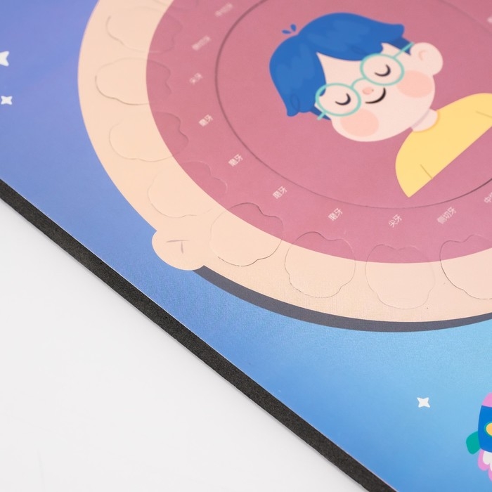 Фоторамка пластик 9х9 см  Фоторамка пластик 9х9 см "Молочные зубики" голубая 2х23х27 см