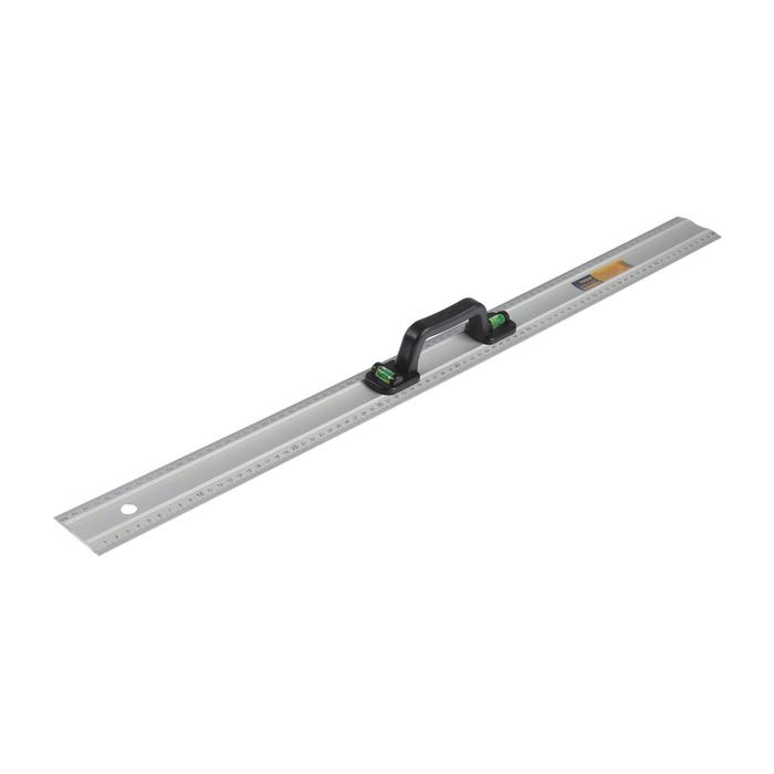 Линейка-уровень ТУНДРА, металлическая, пластиковая ручка, 2 глазка, 800 мм Линейка-уровень ТУНДРА, металлическая, пластиковая ручка, 2 глазка, 800 мм