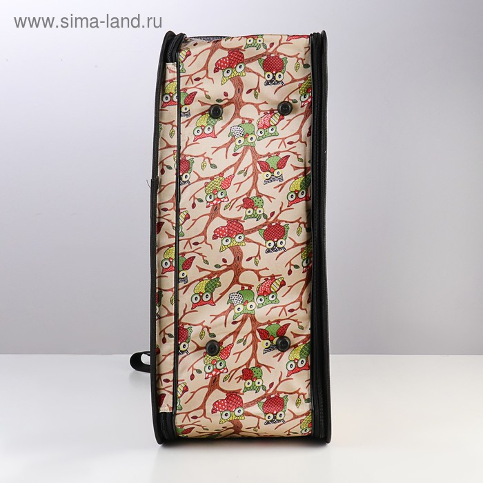 Сумка - переноска для животных  Сумка - переноска для животных "Совы", размер L, 53 х 21 х 29 см