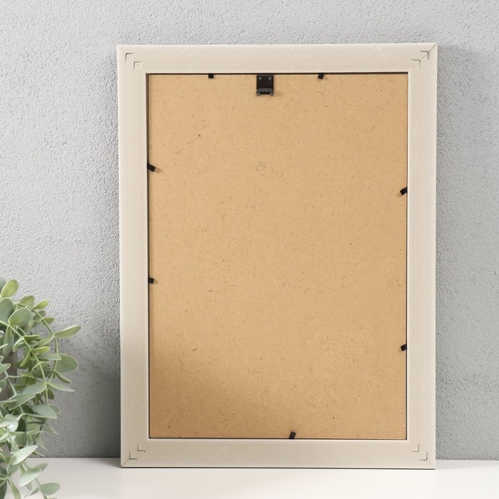 Фоторамка пластик формат А4 Фоторамка пластик формат А4 "Дора" мокко с золотом 34,5х25,8х1,4 см