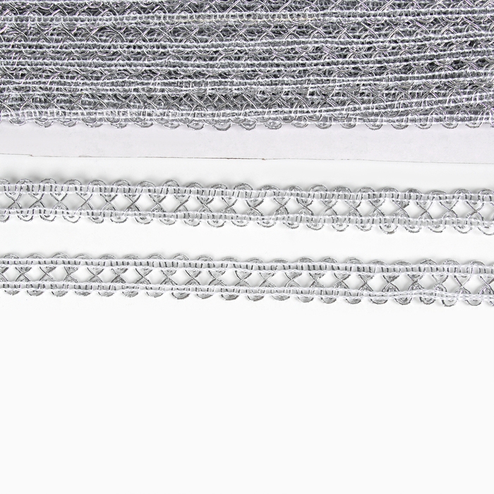 Тесьма «Ажурная» серебро, ширина 1,5 см, намотка 25 метров Тесьма «Ажурная» серебро, ширина 1,5 см, намотка 25 метров