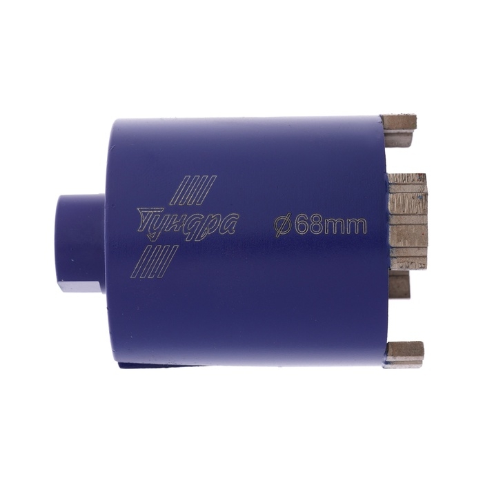 Коронка алмазная по бетону ТУНДРА, SDS-plus, М16 х 68 мм, высота 73 мм Коронка алмазная по бетону ТУНДРА, SDS-plus, М16 х 68 мм, высота 73 мм