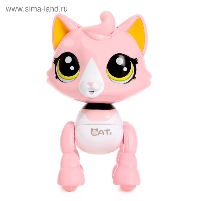 Интерактивная игрушка «Котёнок Лу-Лу» катается, свет, звук, реагирует на хлопки Интерактивная игрушка «Котёнок Лу-Лу» катается, свет, звук, реагирует на хлопки